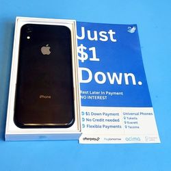 Apple Iphone XR 128gb Unlocked FREE Smartwach/ Headphones. Pay $1 Today Rest in payments. NO CREDIT NEEDED FINANCING 