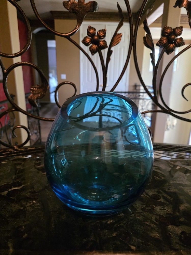 Blue Glass Vase