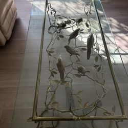 Brass Parrot Coffee Table 