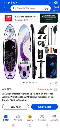 AISUNSS Inflatable Stand Up Paddle Board 11'