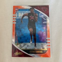 Isaiah Simmons RC 126/149 Numbered 2020 Card