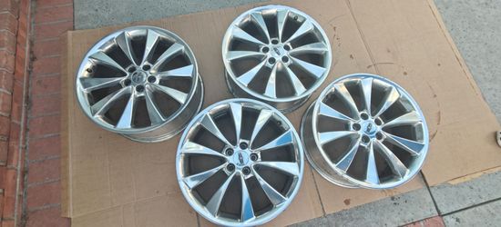 4x 20" Factory OEM Rims – Lincoln MKT / Ford Flex Fit – Polished Aluminum
