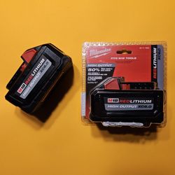 Milwaukee M18 XC6.0 High Output batteries (2)