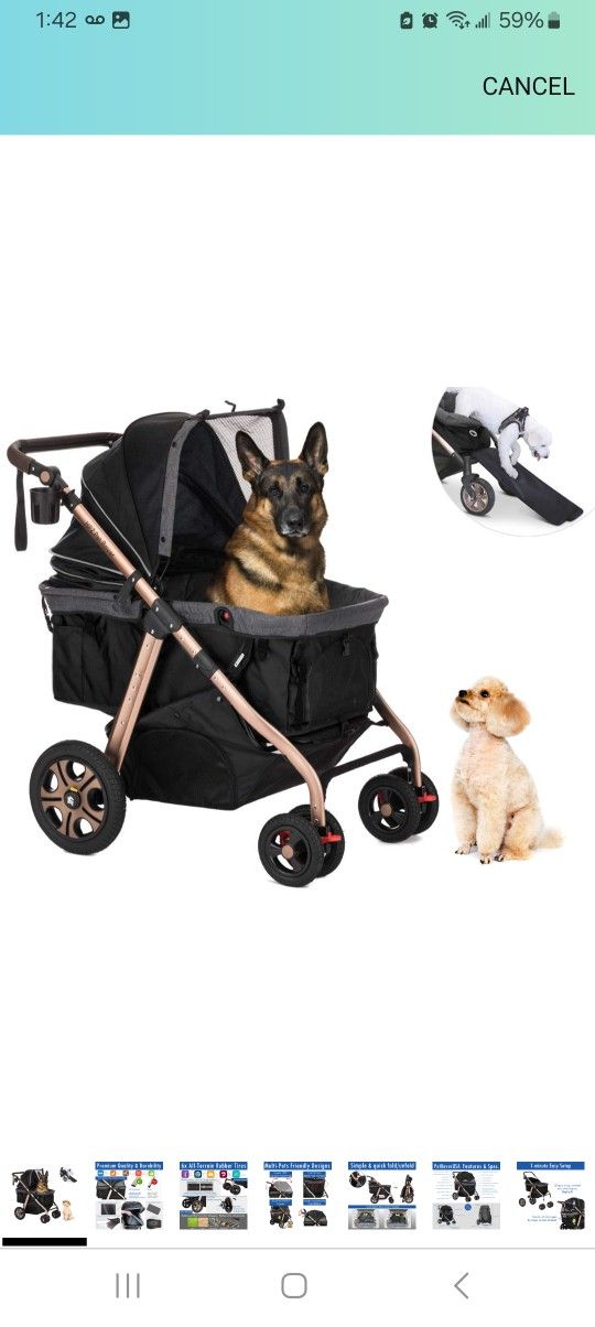 Titan HD Premium XL Pet Stroller $250