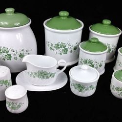 Corelle Callaway Ivy Canister set, Cookie jar and more