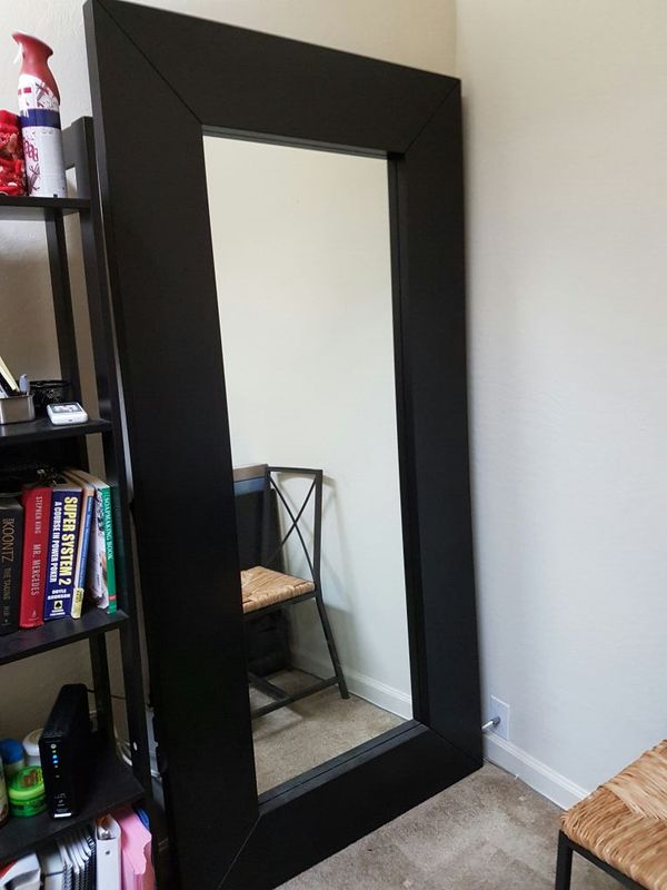 $70 IKEA MONGSTAD Mirror Black-Brown Wood 37x74 3/4 " for Sale in San