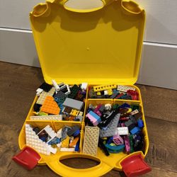 Legos In Lego Carrying Case. 