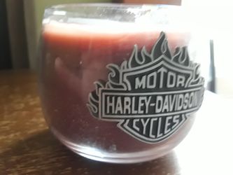 Harley Davidson candle holder