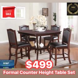 Formal Counter Height Table Set 