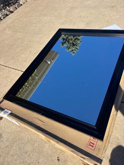 Large Black Bedroom Dresser Mirror 47" x 36" – Crown Mark