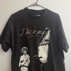 Vintage-style Graphic T-shirt JACK-MAN Size M Jack Harlow Black Tee Shirt
