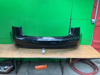 REAR BUMPER TESLA MODEL 3  OEM 2018 2019 2020 2021 2022 WITH HOLES FOR SENSORS