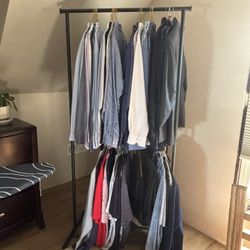 Double Metal Clothes Rack 