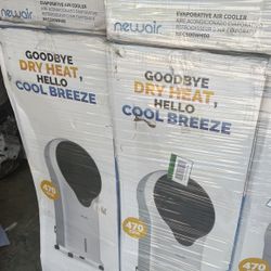 NewAir 470 CFM, 3 speed Portable Evaporative Cooler and Fan for 250 sq. ft. Cooling Area