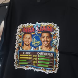 Nba Jam T Shirt Large Warriors 