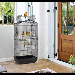 Open Play Perch Stand Top Parrot Bird Flight Home Cage 