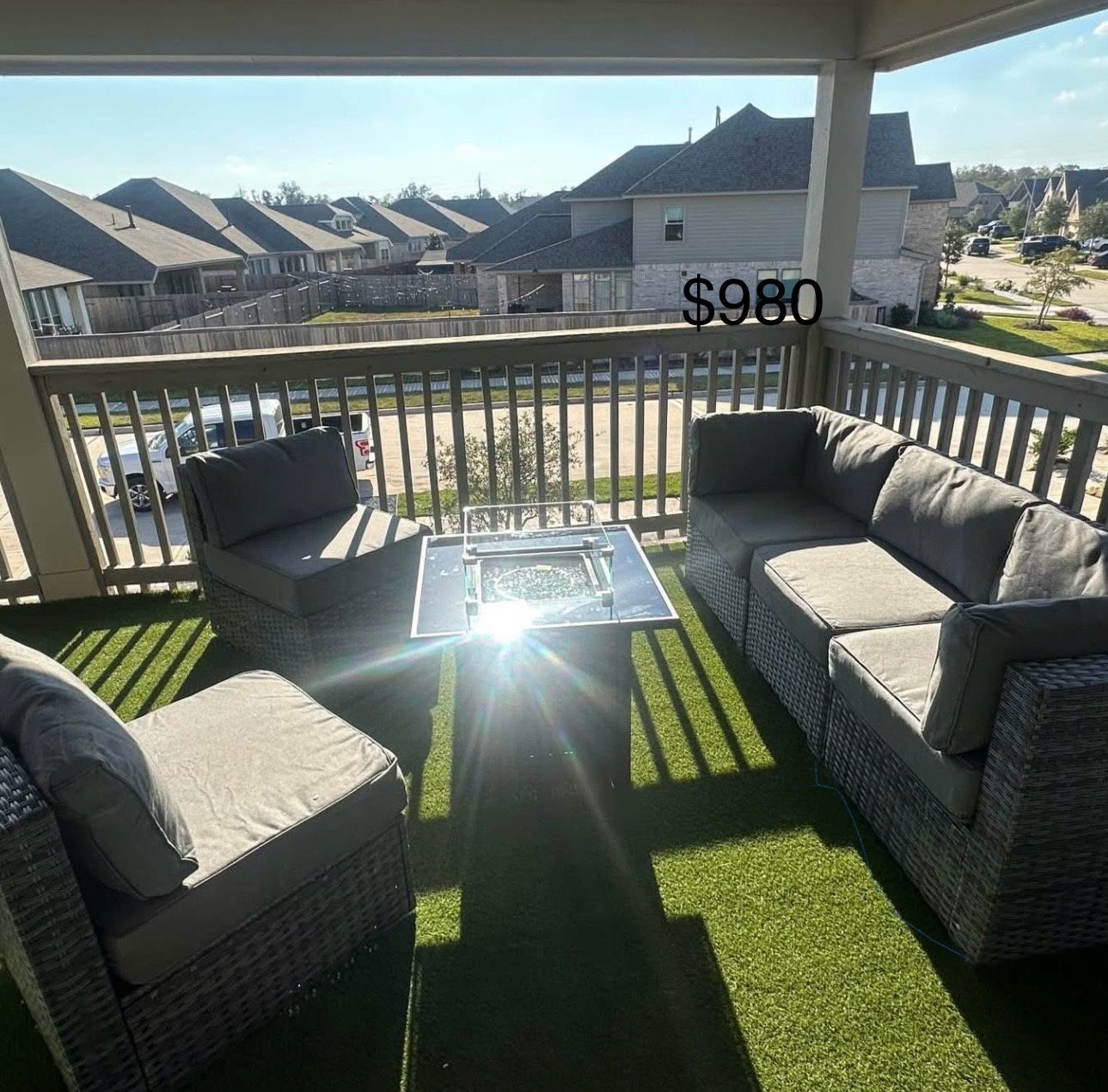 New box patio furniture with cushions(we finance, and deliver)