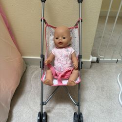 Play Stroller With Doll