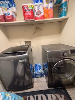 LG Top Load Washer and Samsung Front Load Dryer Set