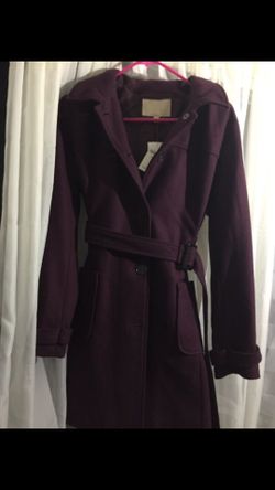 Banana republic plum peacoat