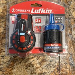 Crescent CL50 Compact Chalk Reel, 50 ft L Line, Gear Rewind, 