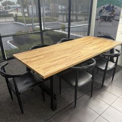 8’ Wood Dining/Conference/Office Table
