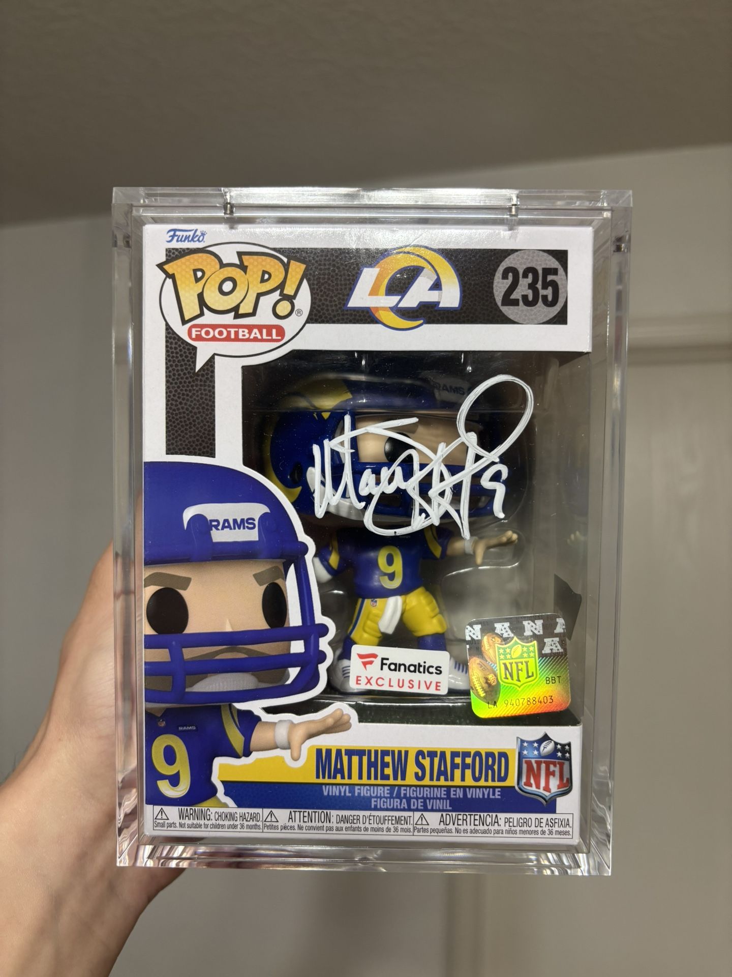 Matthew Stafford Signed Funko Pop