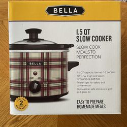 New Bella Slow Coocker 1.5 Quart