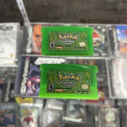 Pokemon Leaf Green GBA Authentic $150 Each Gamehogs 11am-7pm