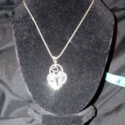 Sterling Silver Chain And Heart Pendant