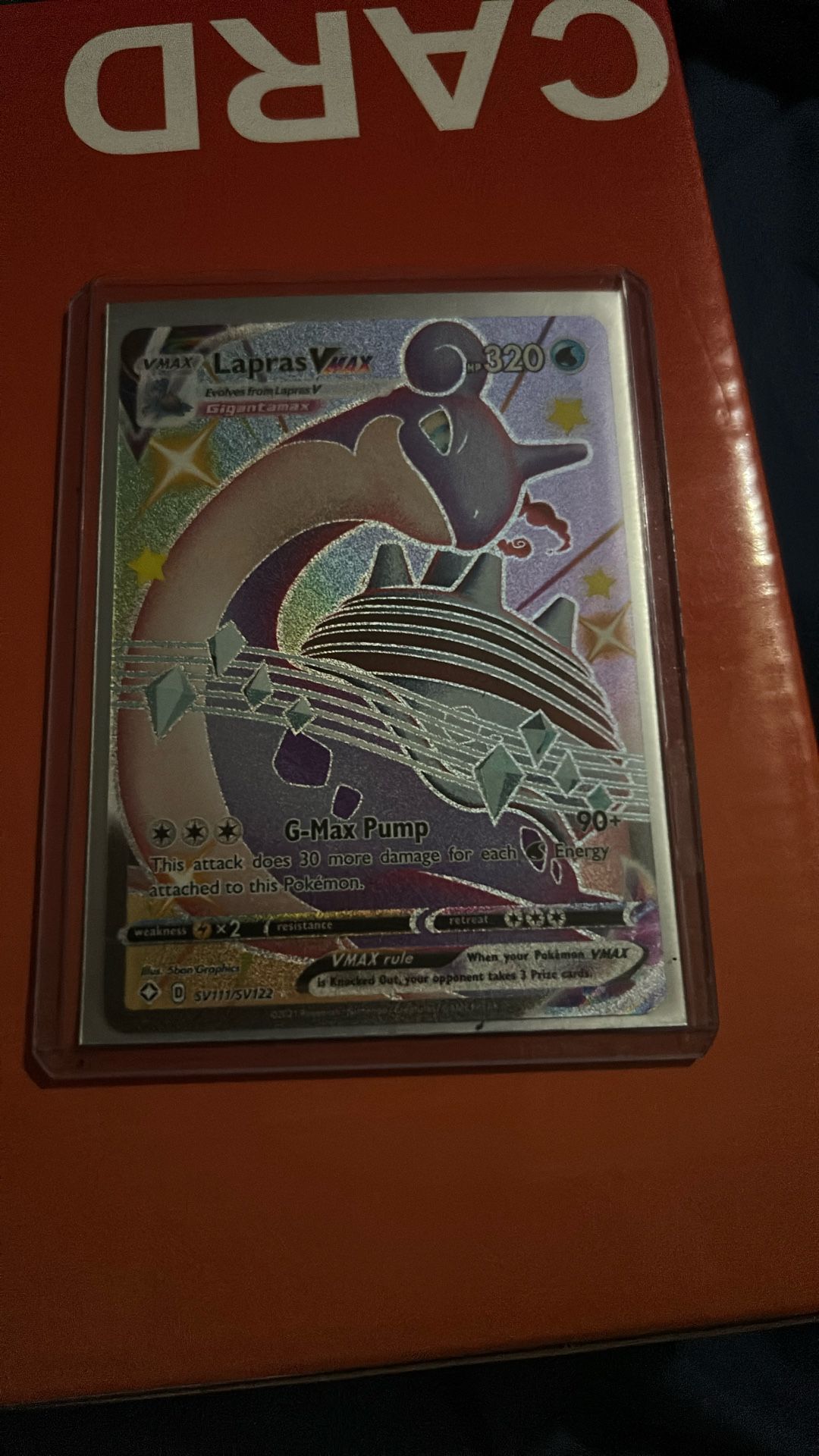 Lapras VMAX SV111 Pokemon Shinning Fates