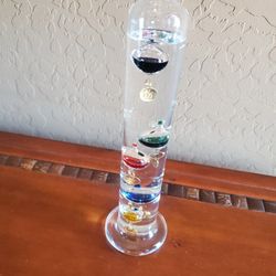 Galileo Clear Glass Themometer