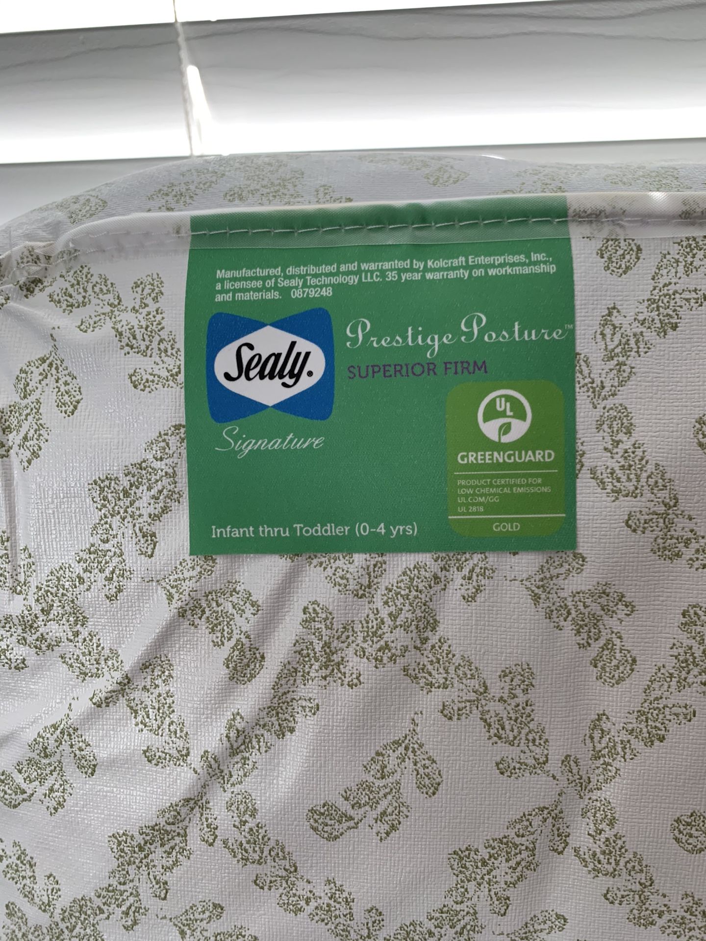 SEALY Crib Mattress (OPEN, NEVER USED)