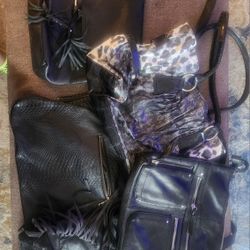 Lot of Black Purses, Bundle Deal