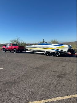 2001 Advantage Victory open bow 32ft twin 496 with 183hrs only!!!