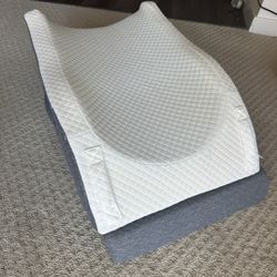 Two Leg Rest Pillow Elevated