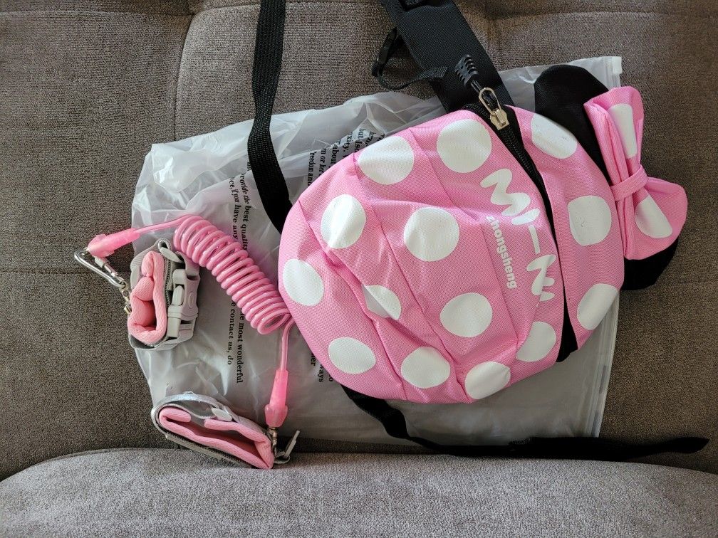Mochila Para Niña Con Cordon Y Muñequera