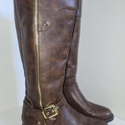 G By Guess Brown Knee High Boots Size 6