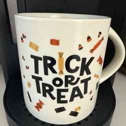 Large Trick-Or-Treat Themed Coffee Mug