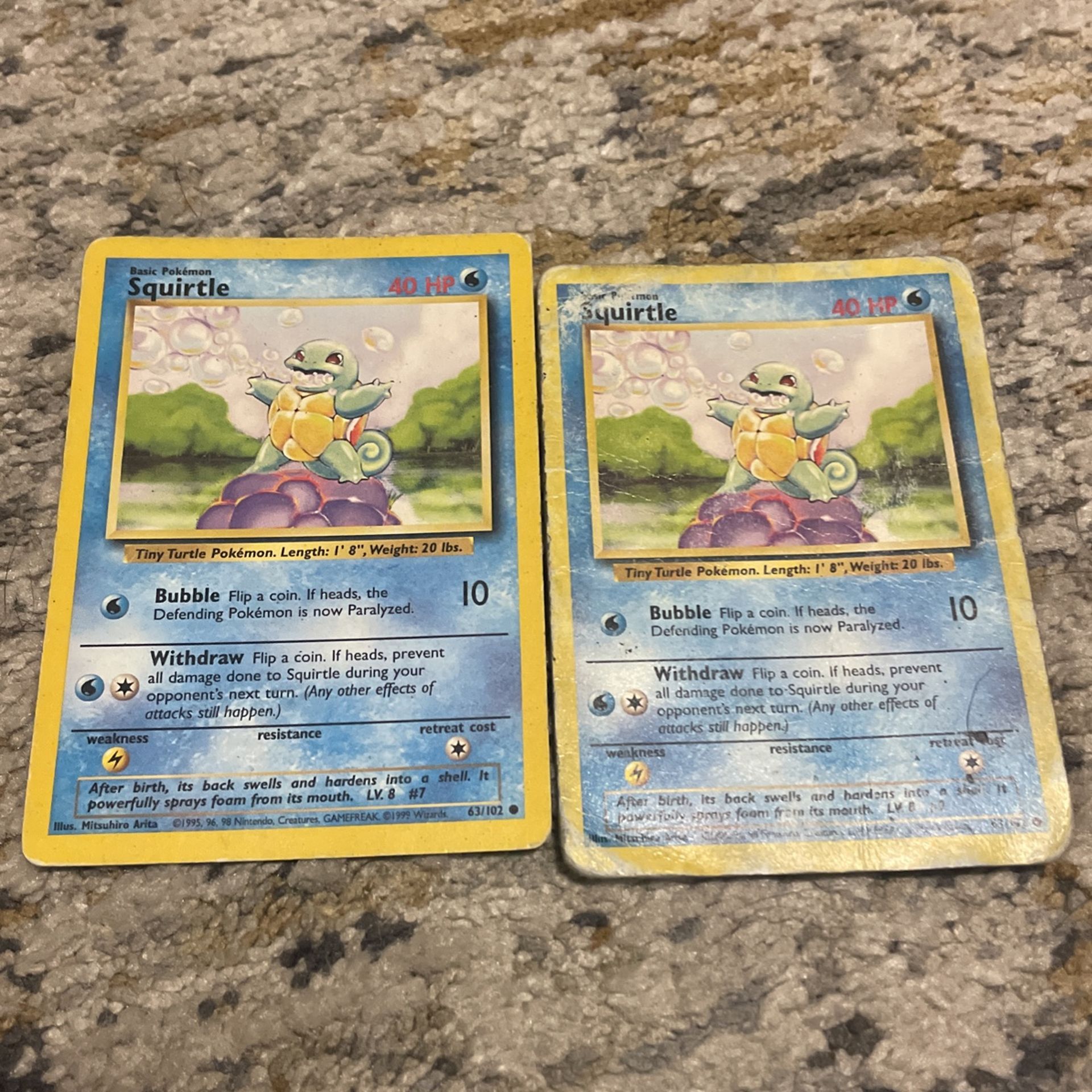 Squirtle Pokémon card