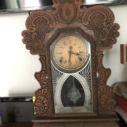 Vintage Wooden Clock 