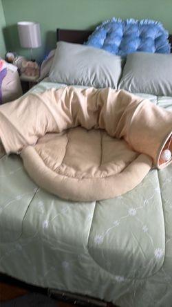 Cat or dog tube in bed
