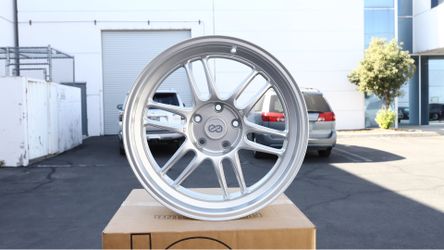 ENEKI RPF1 18X8.5 Silver Wheels 5X114.3 ET35 Fits Honda Acura Nissan Lexus