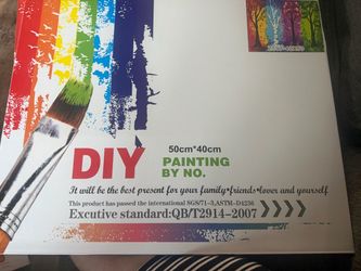 DIY Paint By Numbers Kit Colorful Birch Tree Forest 40x50cm Canvas Art Craft