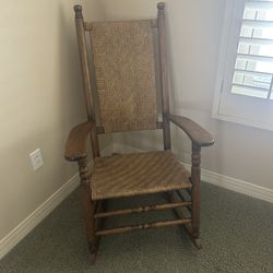 Antique Caned Rocking Chair
