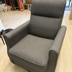 Delta Children Clair Slim Nursery Glider Swivel Rocker Chair Gray