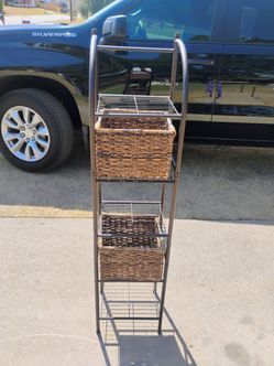 Cubby Stand with 2 Baskets