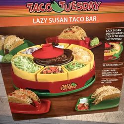 Taco Tuesday Lazy Susan NIB