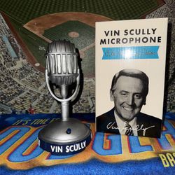Dodgers Vin Scully Mic Bobbleheads Bobble Heads