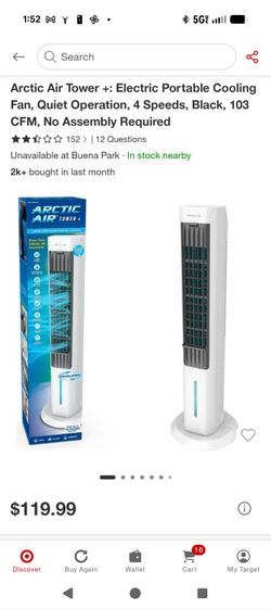Arctic Air Tower+ Portable Evaporative Cooling Fan
